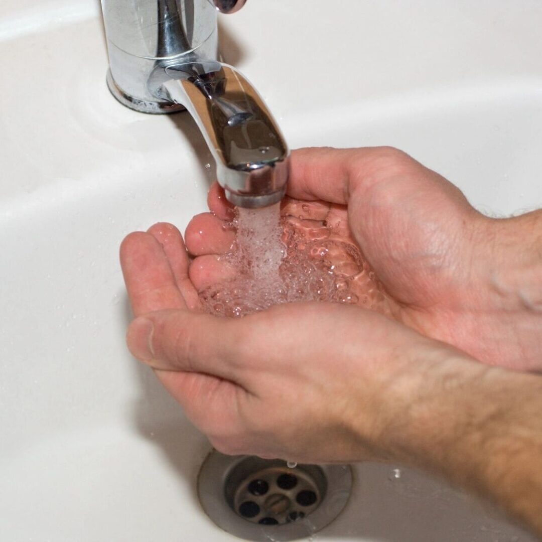 Washing hands